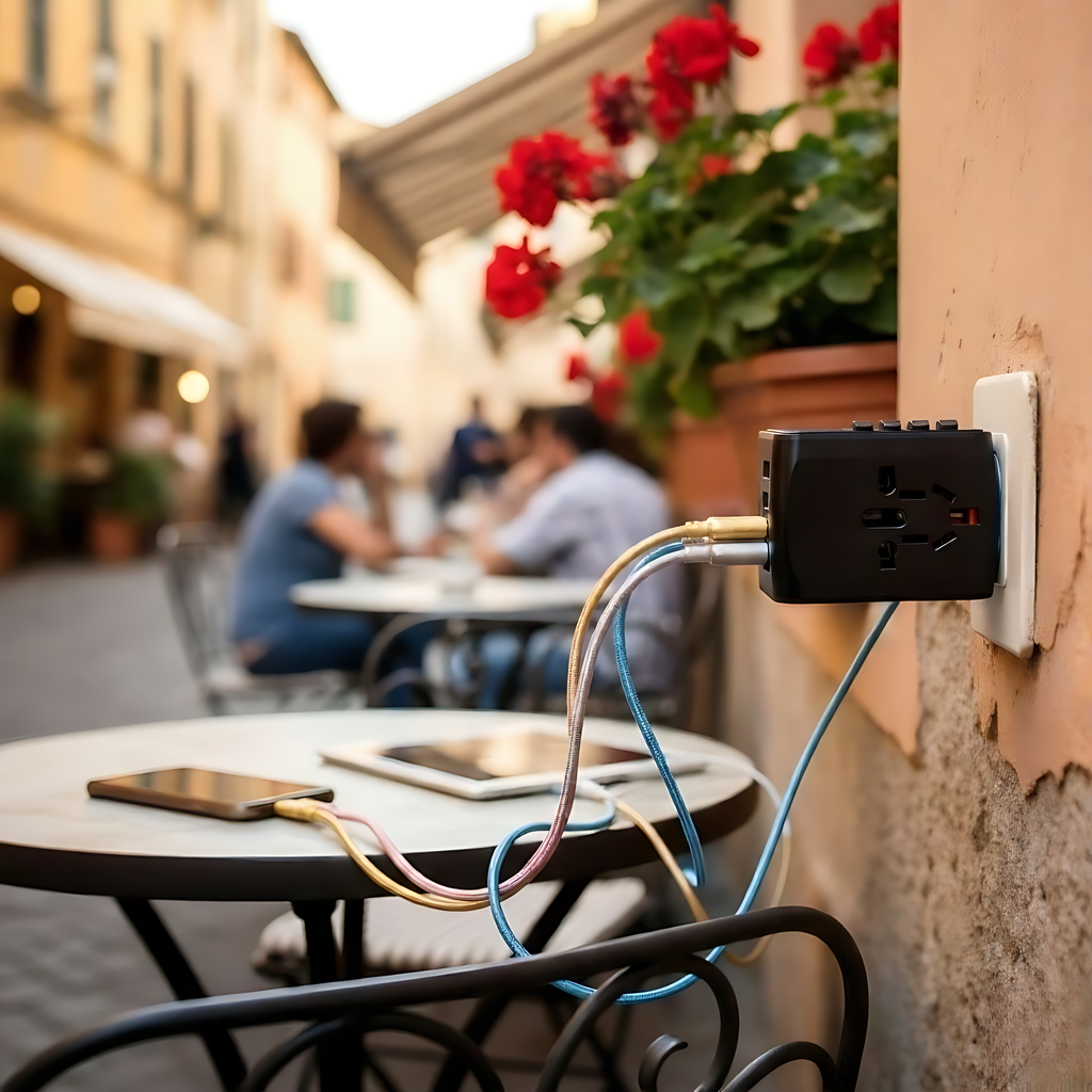 PortPack: Universal Travel Adapter with 4 USB Charging Ports | 24Inspirations