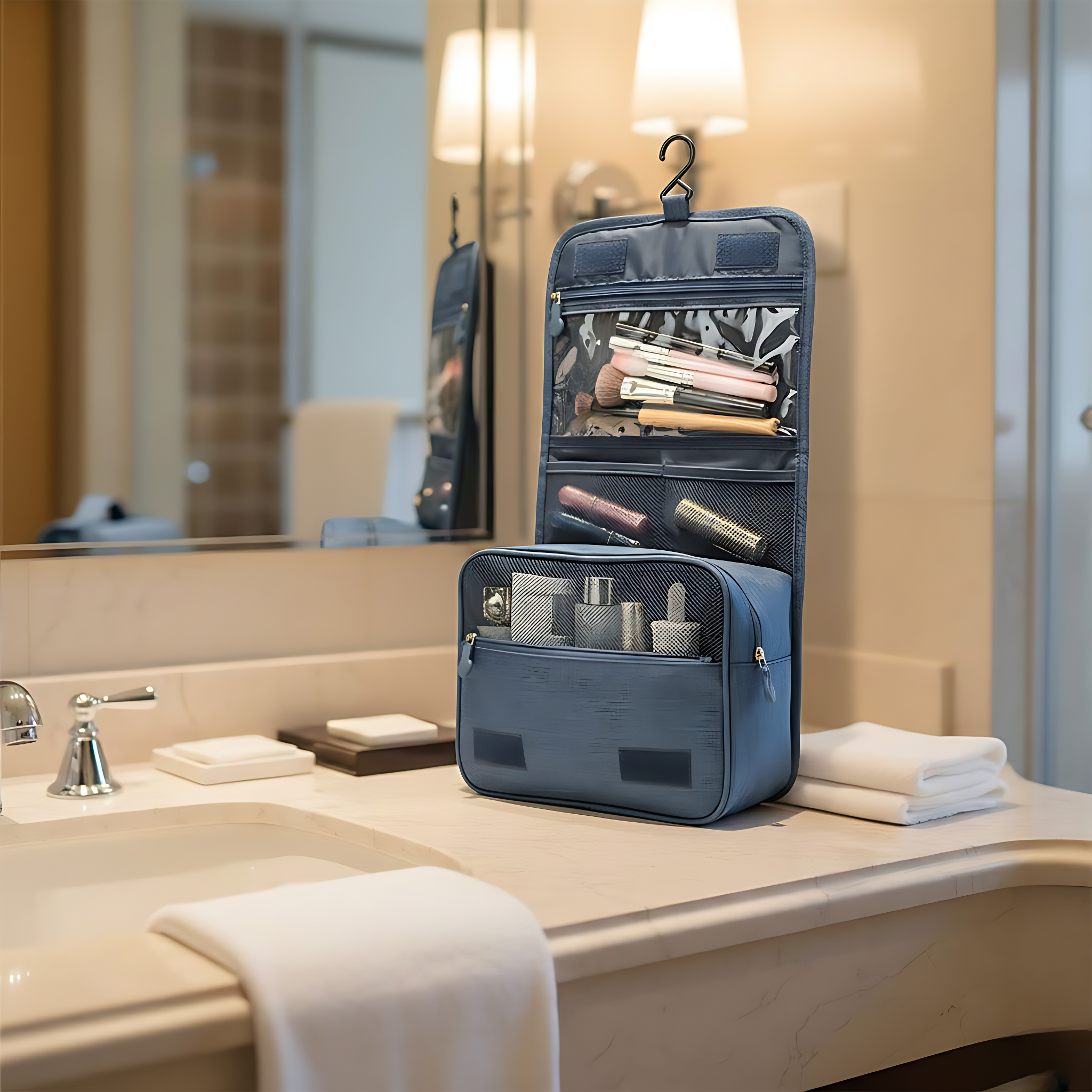 The Capsule Kit: Travel Hanging Toiletry Travel Kit