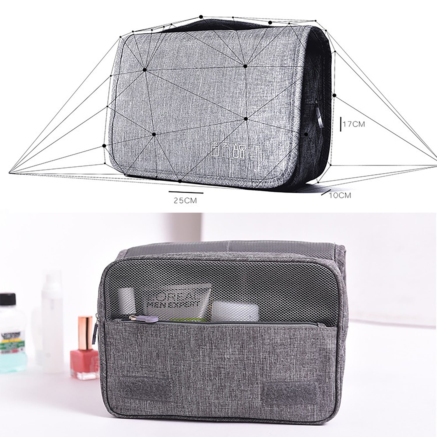The Capsule Kit: Travel Hanging Toiletry Travel Kit