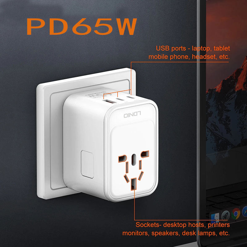 GlobeWatt 65: Gallium Nitride PD65W Fast Charger